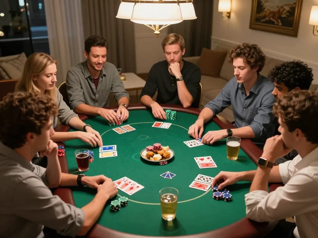 Play poker with friends at home while enjoying strategies with iwin gaming.