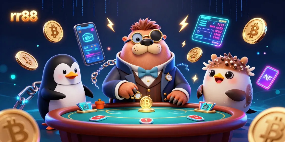Win big with rr88 at a colorful underwater poker game featuring charming characters.