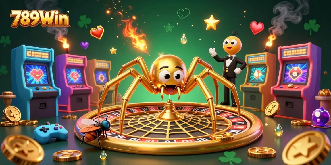 Engage in thrilling gaming adventures at 789Win with dynamic 3D illustrations depicting a high-stakes casino experience.