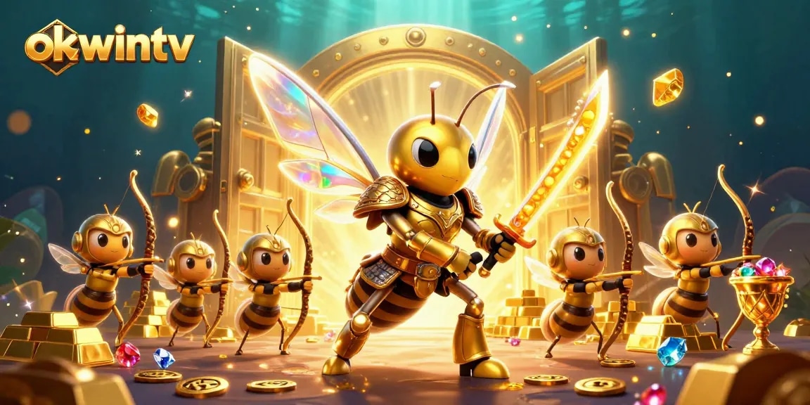 Experience exhilarating wins with okwintv's vibrant casino game scene featuring dazzling treasures and characters.