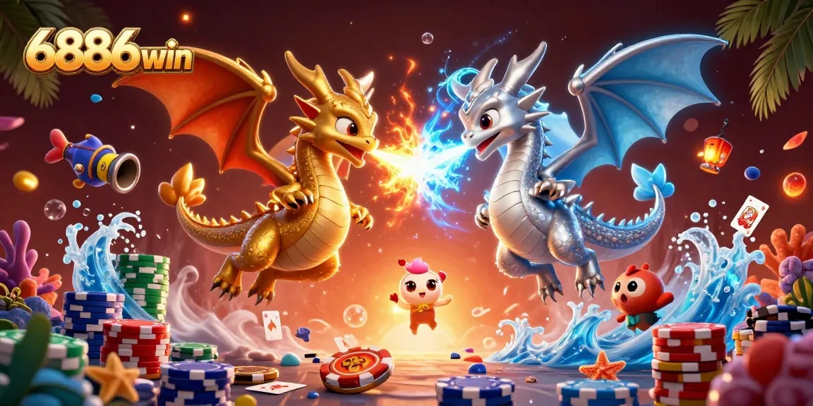 Engage with the thrilling undersea adventure of 6886win, featuring dynamic dragons and vibrant game elements.