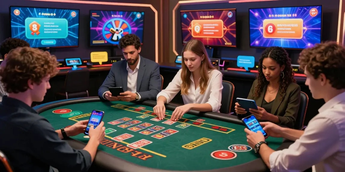 Players enjoying interactive casino games on 68gamebai platform with vibrant graphics and engaging live dealers.