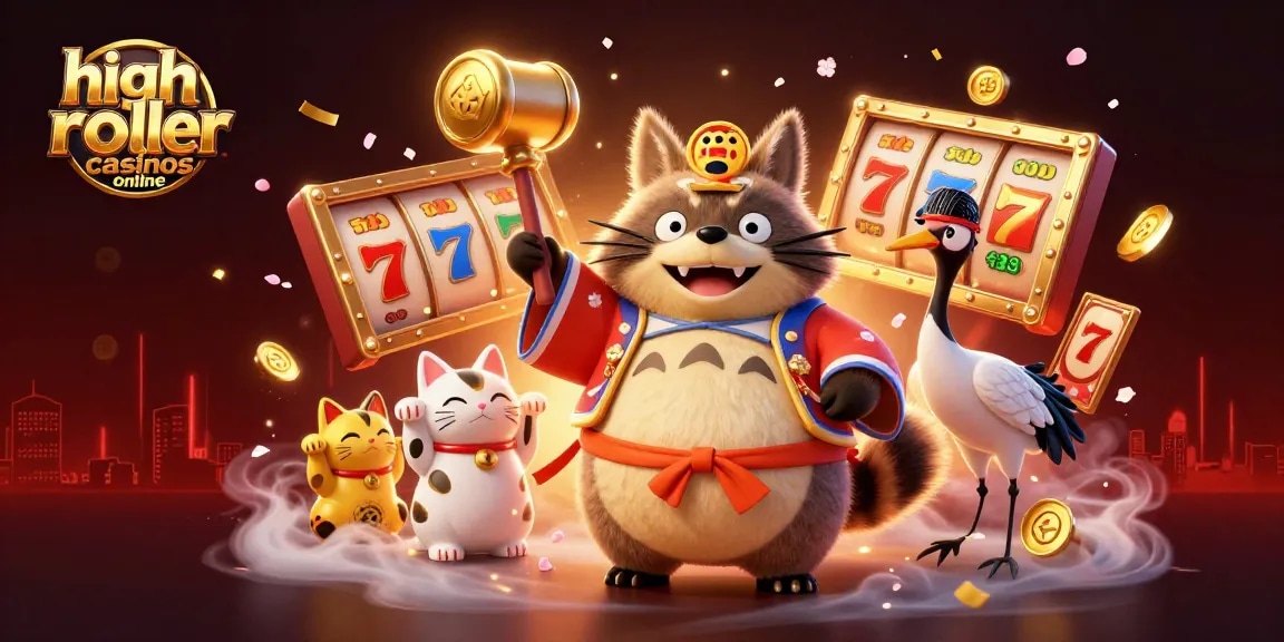 Experience the excitement of high roller casinos online with vibrant 3D characters and dynamic gaming elements.