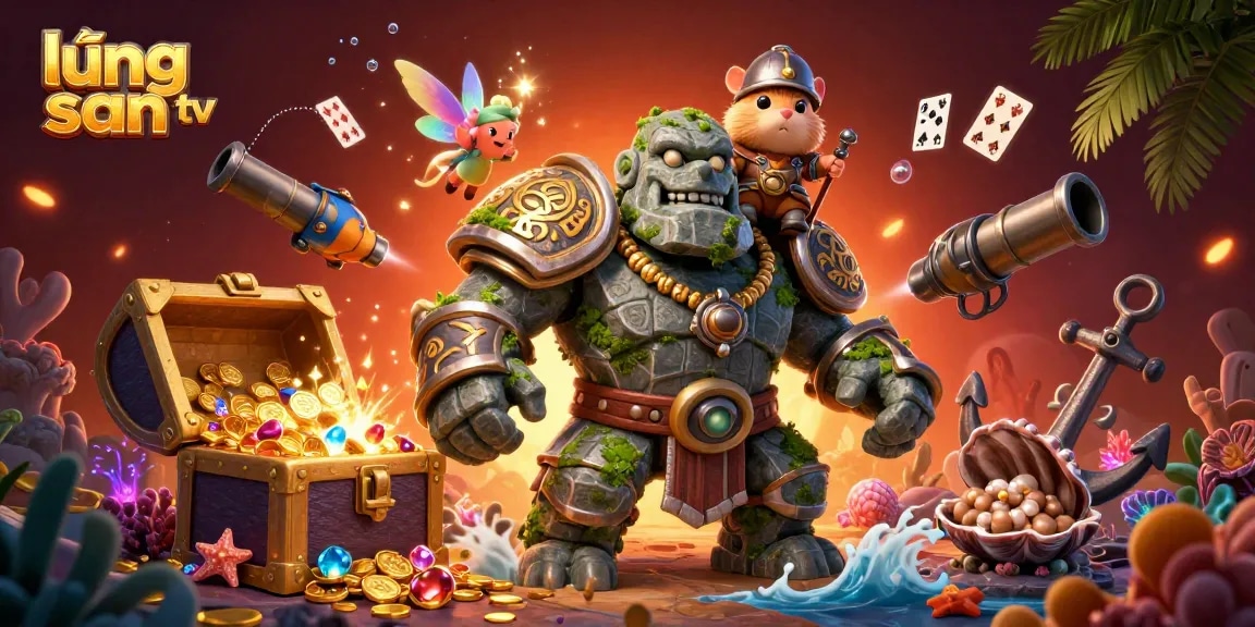 Experience thrilling gameplay at lương sơn tv with dynamic characters and vibrant treasures in a magical setting.