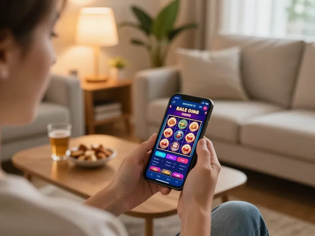 Engaging with the sc88 mobile app to play slots in a cozy home environment