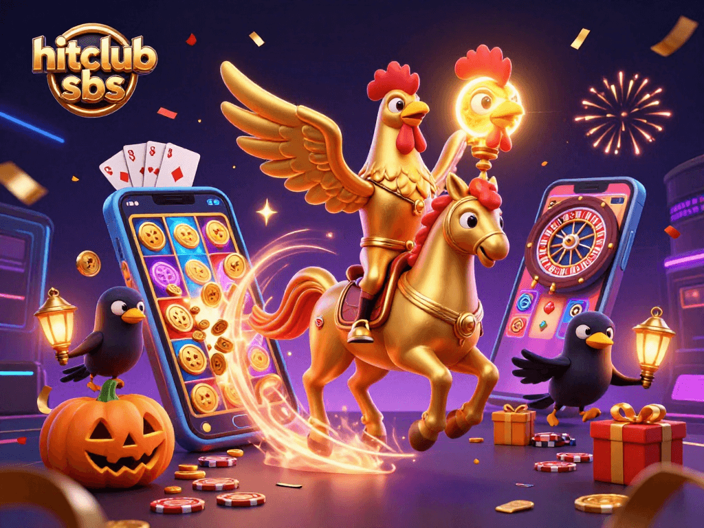 Engage with hitclub sbs in this dynamic, vibrant casino scene showcasing thrilling gaming elements.