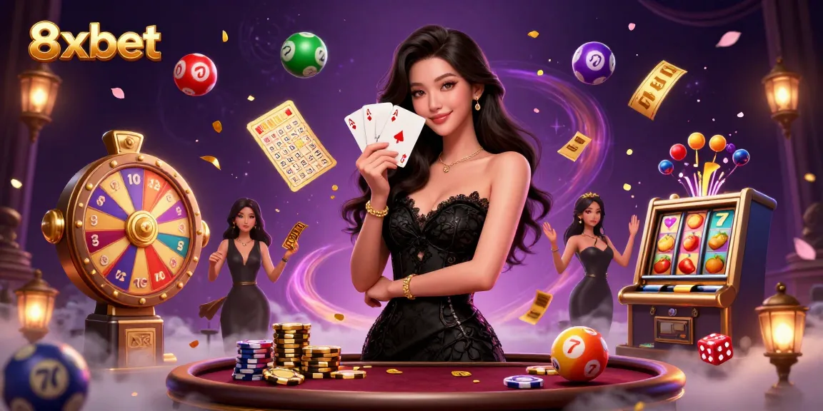 Experience thrilling excitement with 8xbet's captivating casino atmosphere, featuring dynamic gaming elements.