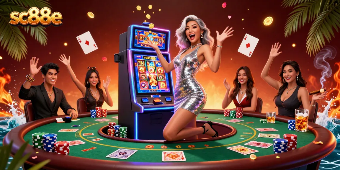 Win big at sc88e with exciting slots and poker in a vibrant casino setting.