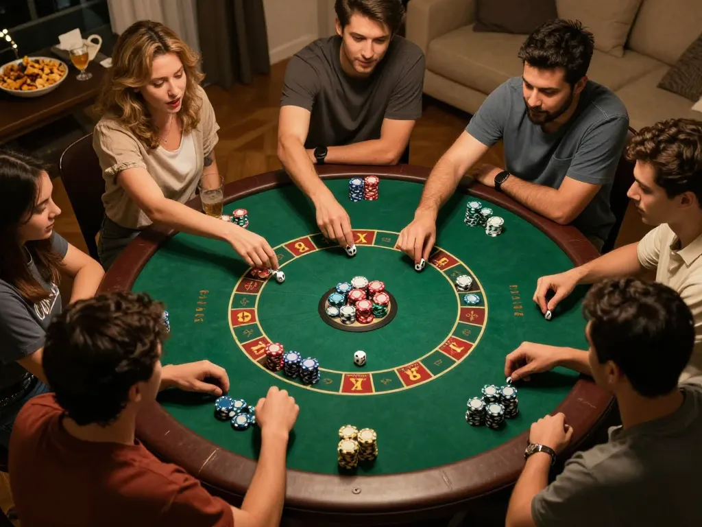 Players engaging in Tài Xỉu online app with friends, creating a fun and strategic atmosphere during gameplay