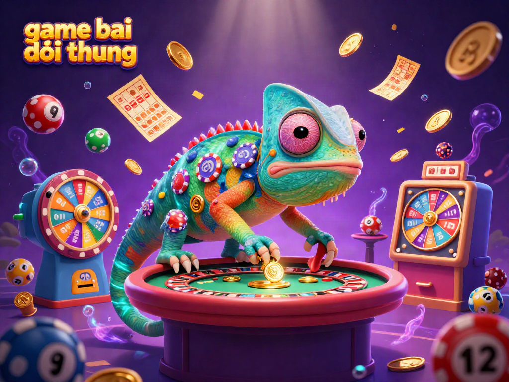 Experience the thrill of game bai doi thuong with vibrant colors and dynamic casino elements.