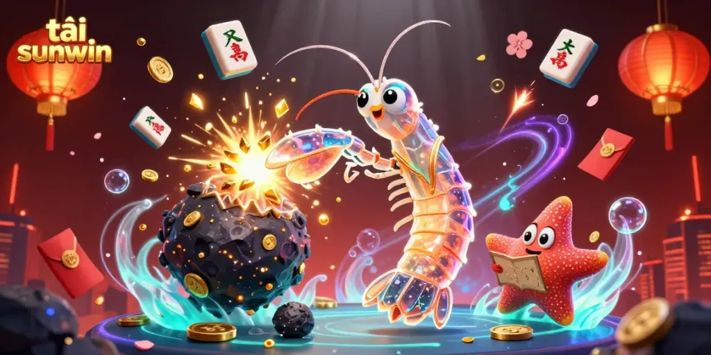 Win big with tải sunwin, witnessing a galactic samurai mantis shrimp and navigator starfish in a vibrant casino universe.