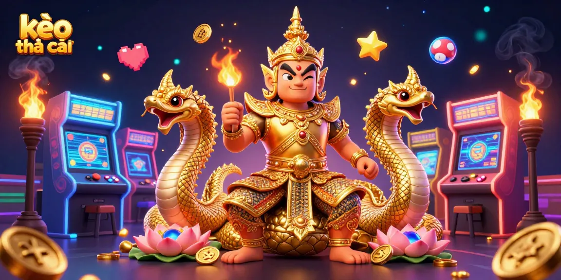 Engage in kèo nhà cái with a vibrant 3D illustration of characters and gaming elements