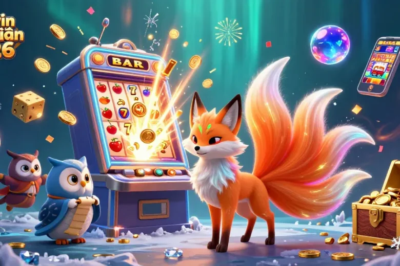 Engage in the ultimate gaming experience with Sunwin đổi thưởng 2026, featuring vibrant characters and dynamic casino scenes.