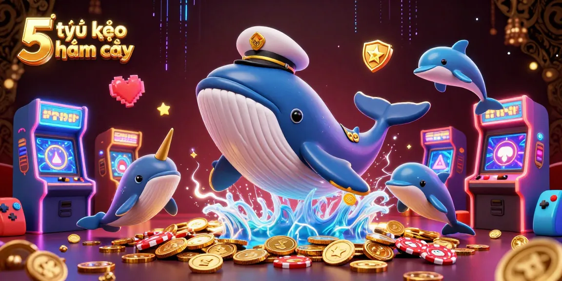 Engage with the exciting tỷ lệ kèo nhà cái 5 hôm nay as a whale breaching in a sea of coins captivates players.